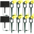Black Solar Powered Landscape Spotlights (4 Pack, Warm White) N515