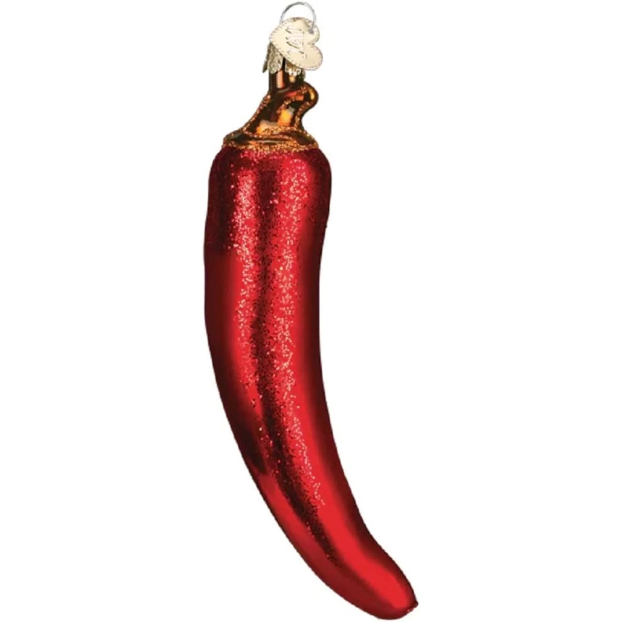Red Chili Pepper Glass Blown Ornament, 5.5" H57262