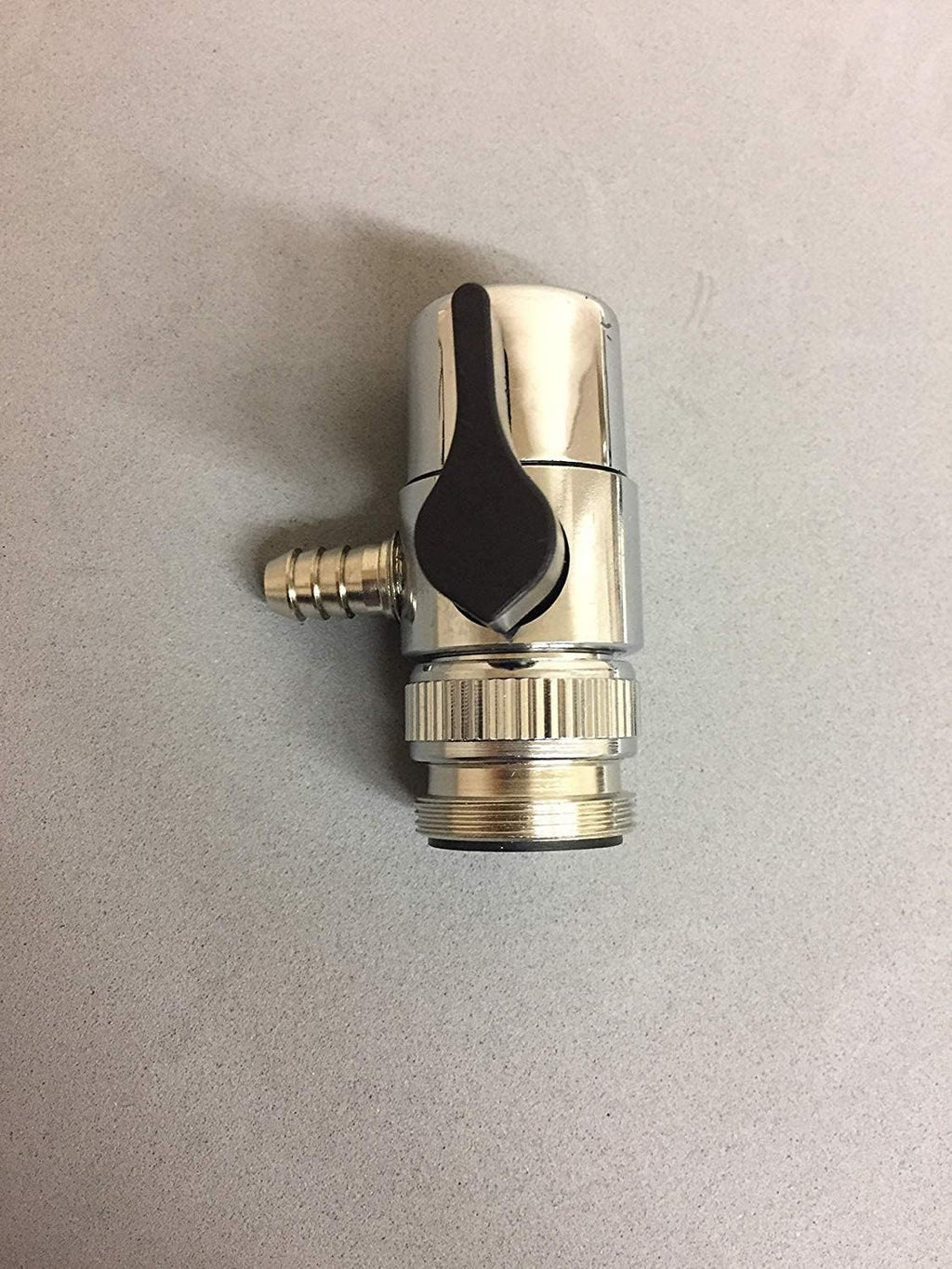Chrome Faucet Diverter Valve with Adapter Ring 3/8" Barb Z834821