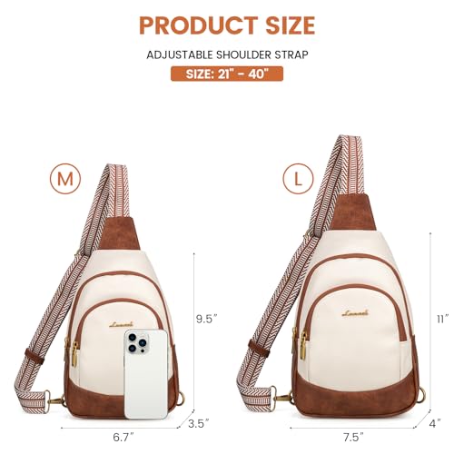 Leather Crossbody Sling Bag with Detachable Strap M170