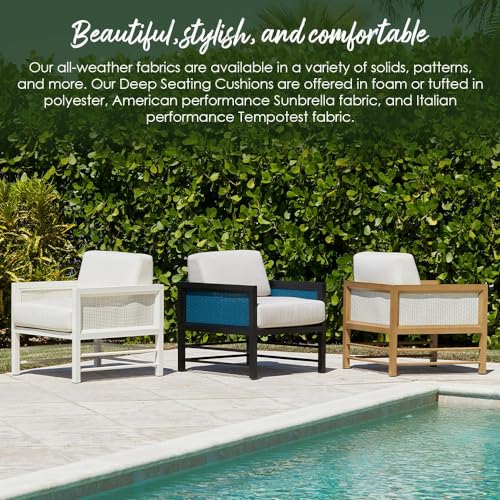 Black 23" x 24" Outdoor Chair Cushion Set E82611