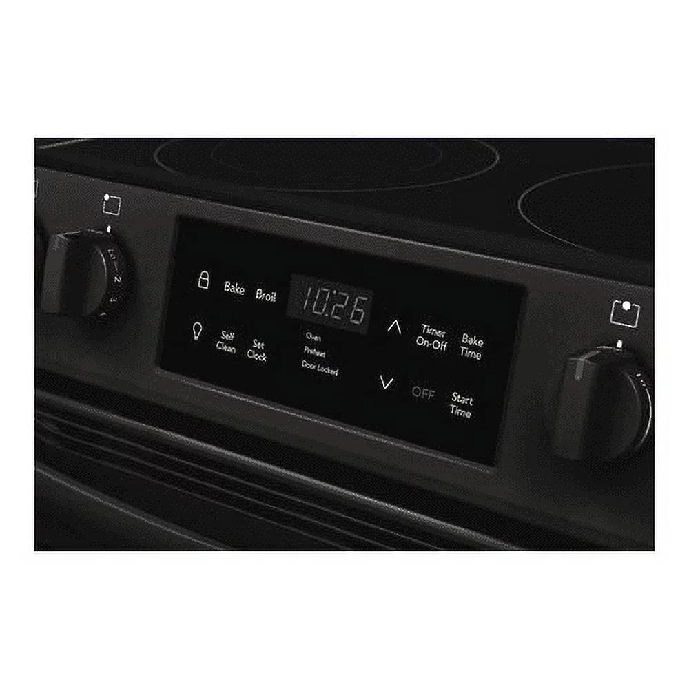 Black 30 in Freestanding Range with Self-Cleaning H341412