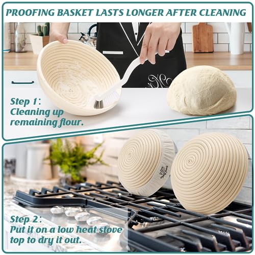 Set of 2 Bread Proofing Basket M9874