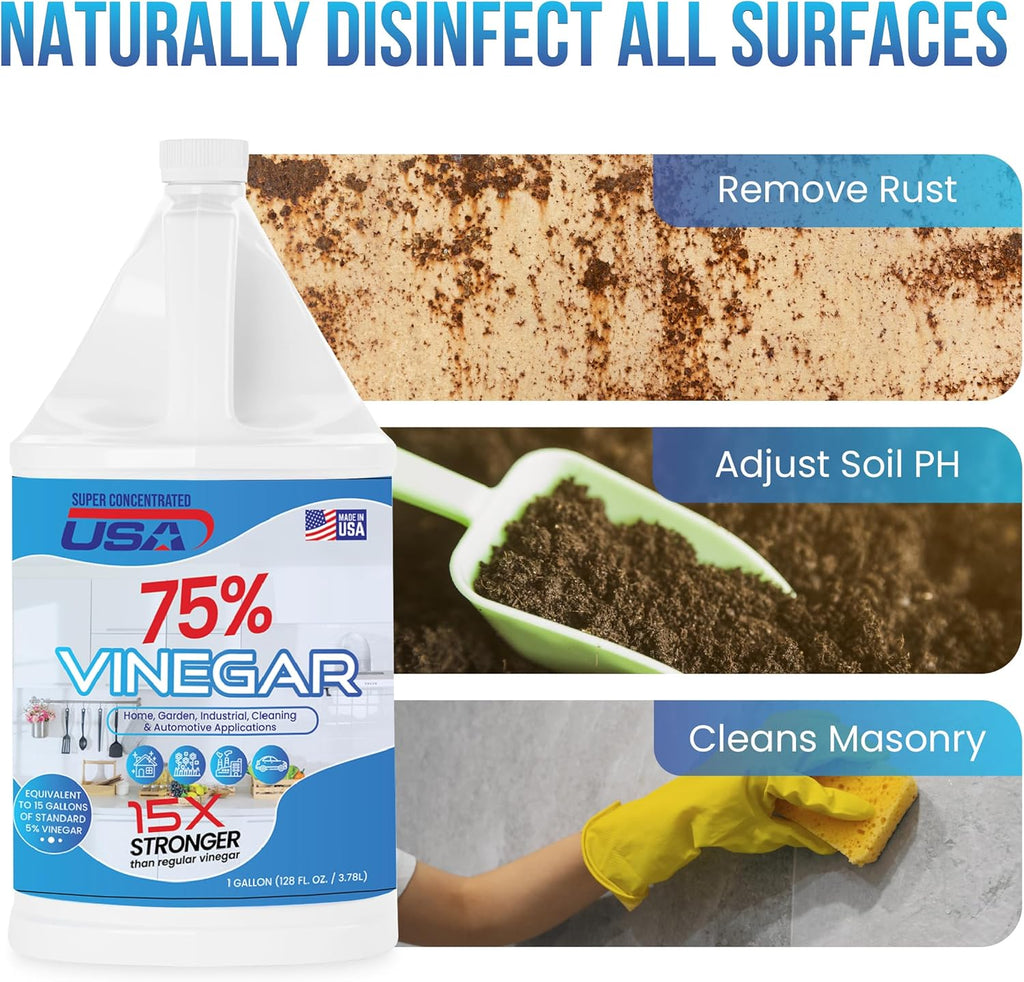 1 Gallon Concentrated Industrial Cleaning Vinegar X262881