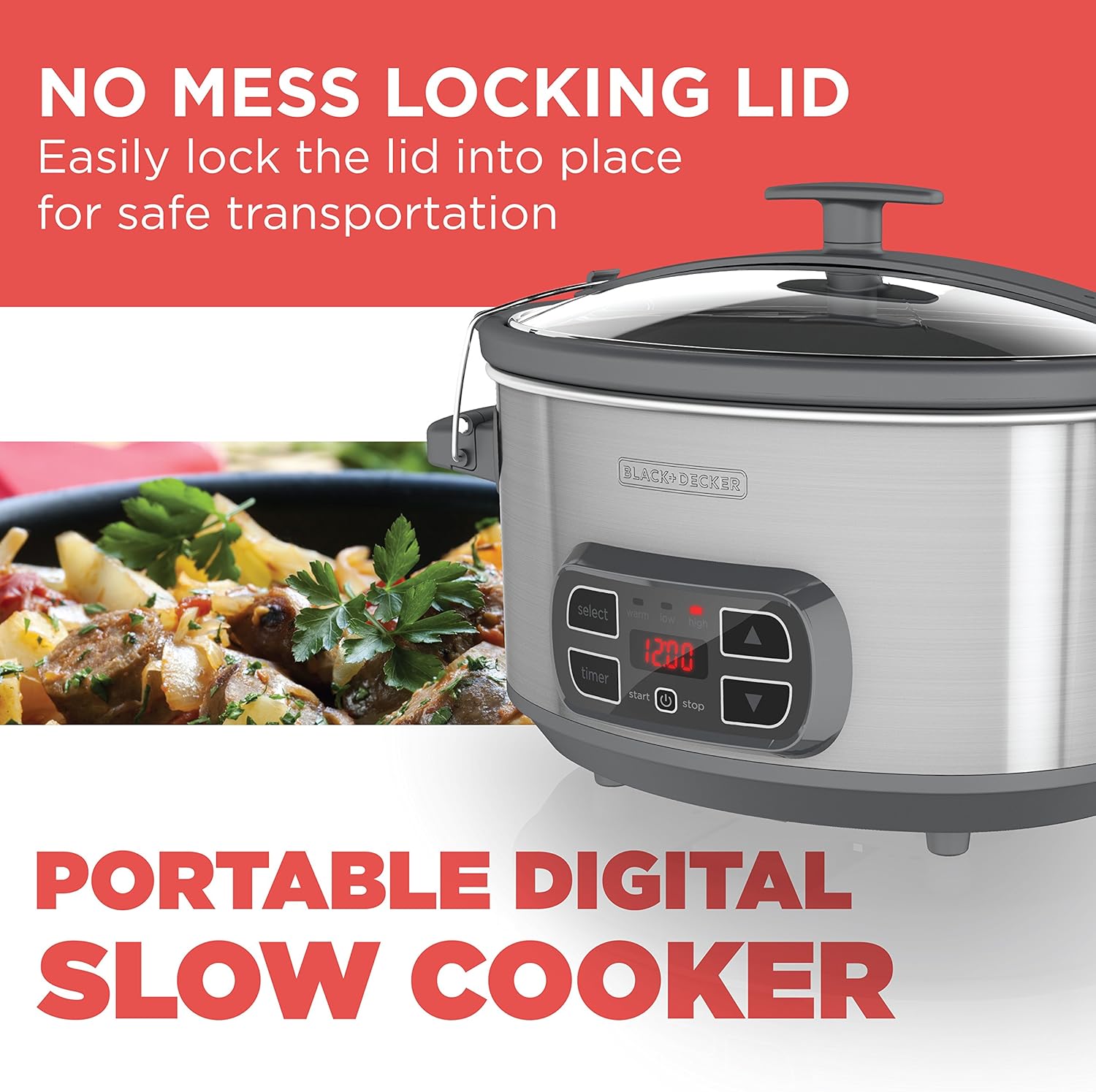 7-Qt Digital Slow Cooker D258739