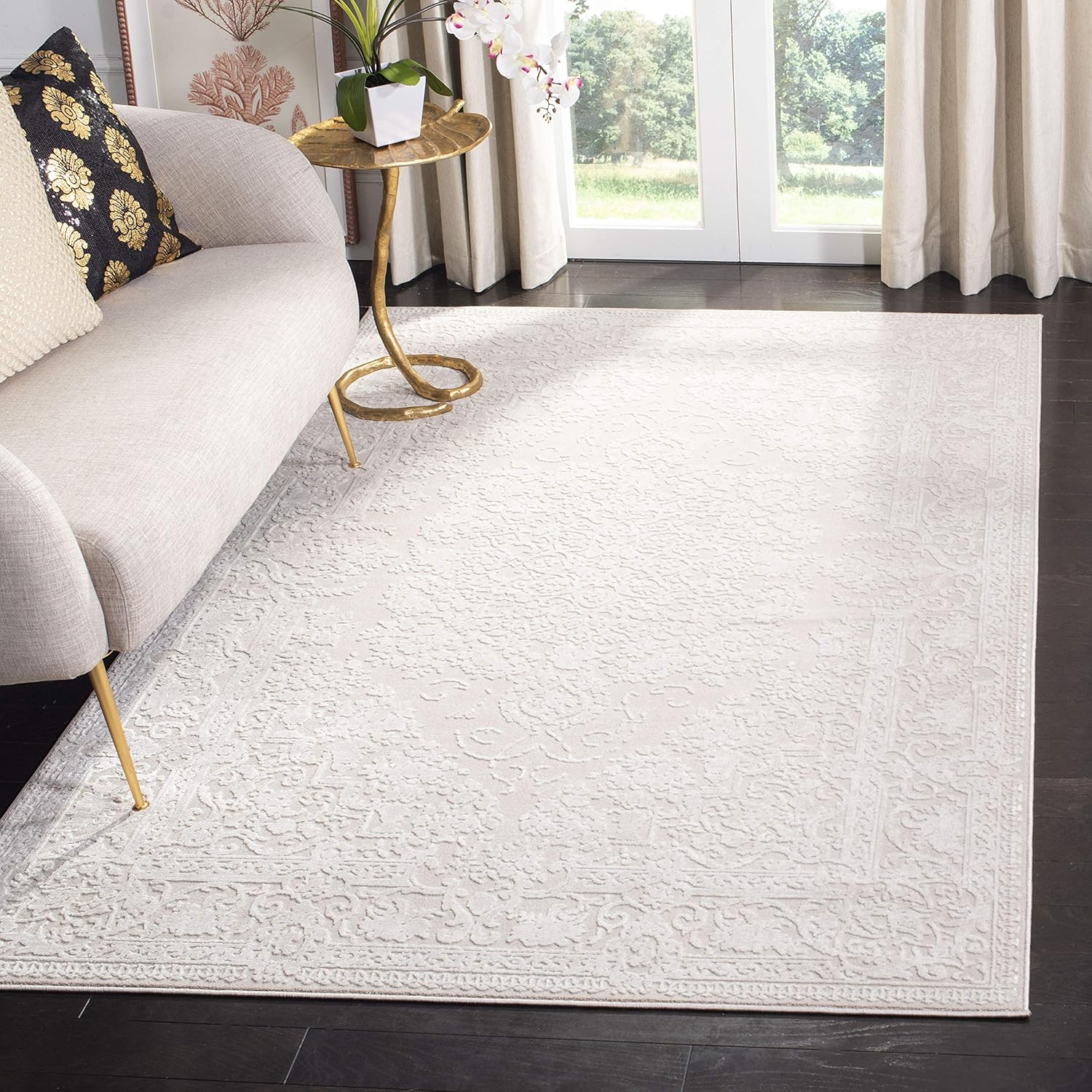 11' x 15' Creme & Ivory Area Rug K64865