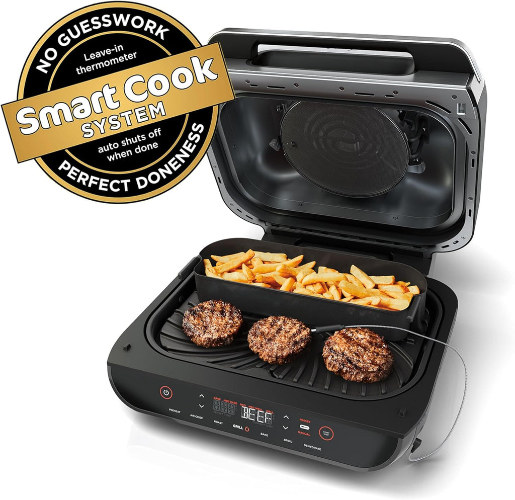 Black Indoor Grill with Air Fry H510900