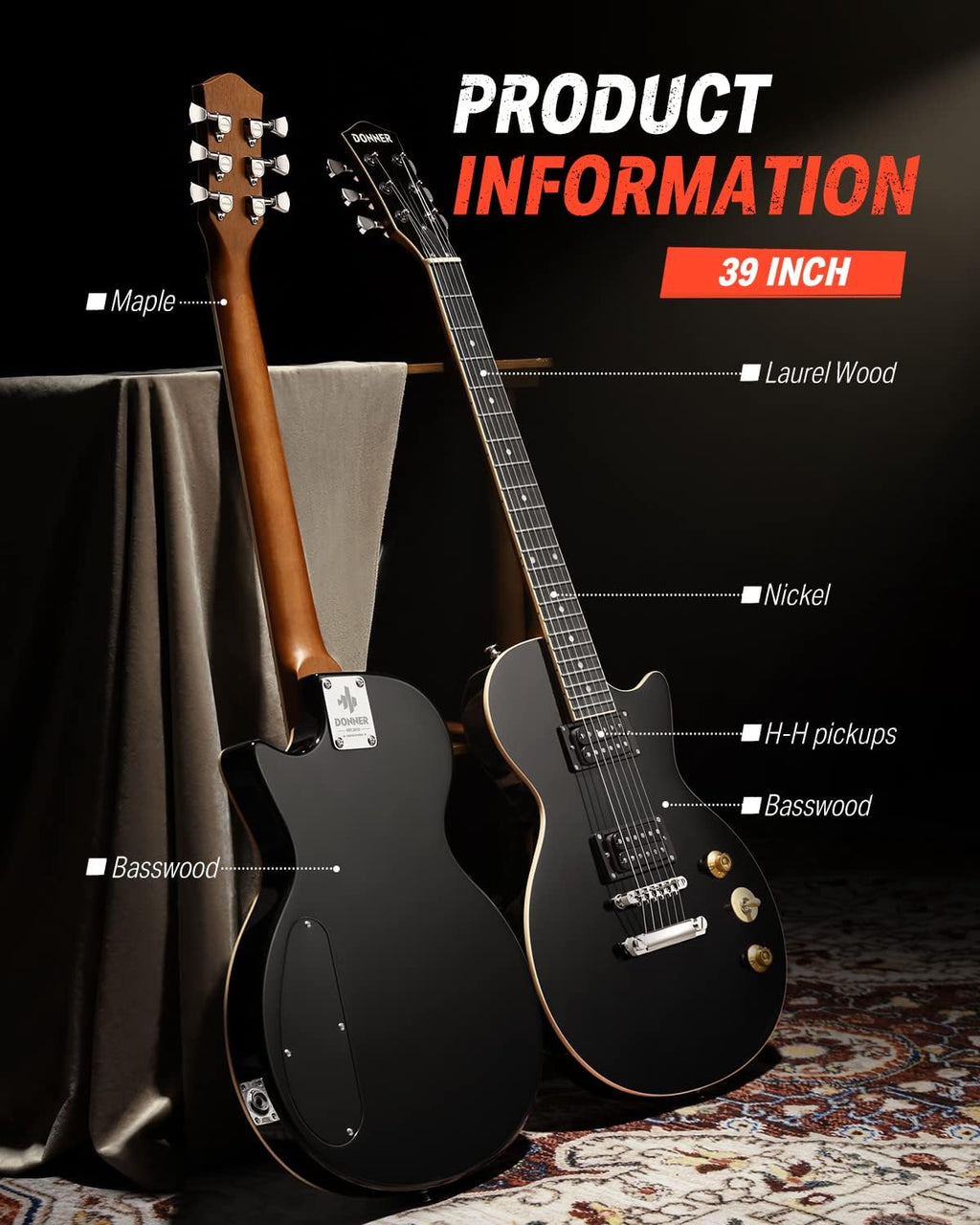 Solid Body Full-Size 39 Inch Electric Guitar K7748