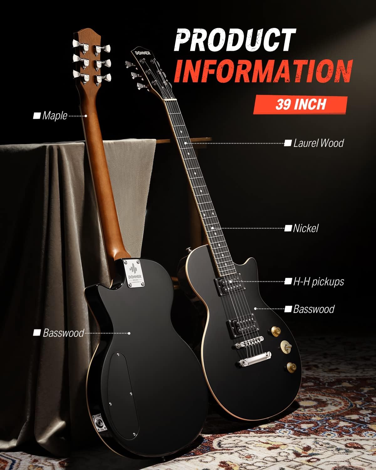 Solid Body Full-Size 39 Inch Electric Guitar K7748