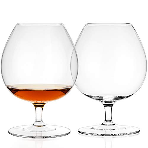 Set of 2 Crystal Snifter Glasses O8269