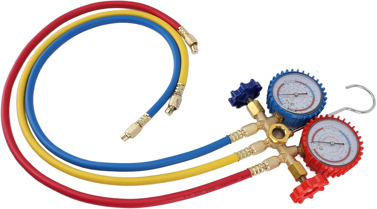 Double Head Anti Shock Vacuum Pressure AC Gauge Set K4842