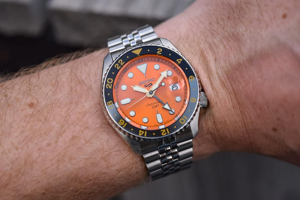 Orange Dial Automatic Men's Watch B6897