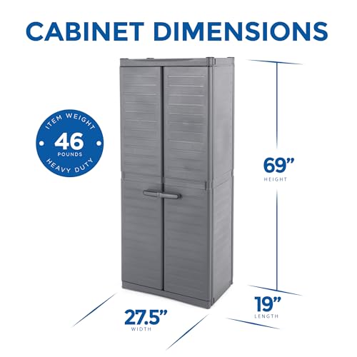 Heavy Duty Base Cabinet with 2 Adjustable Metal Shelves W301765