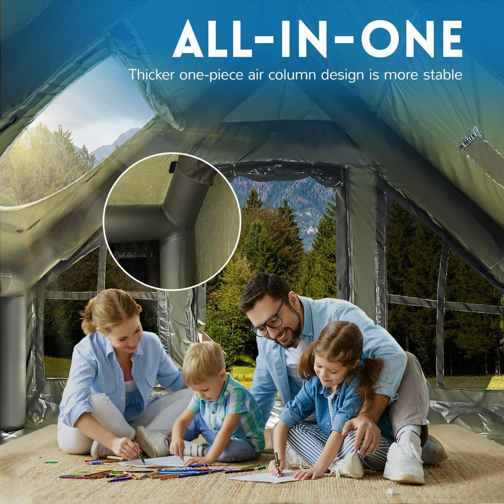 4 Season Inflatable Waterproof Camping Tent Q971759