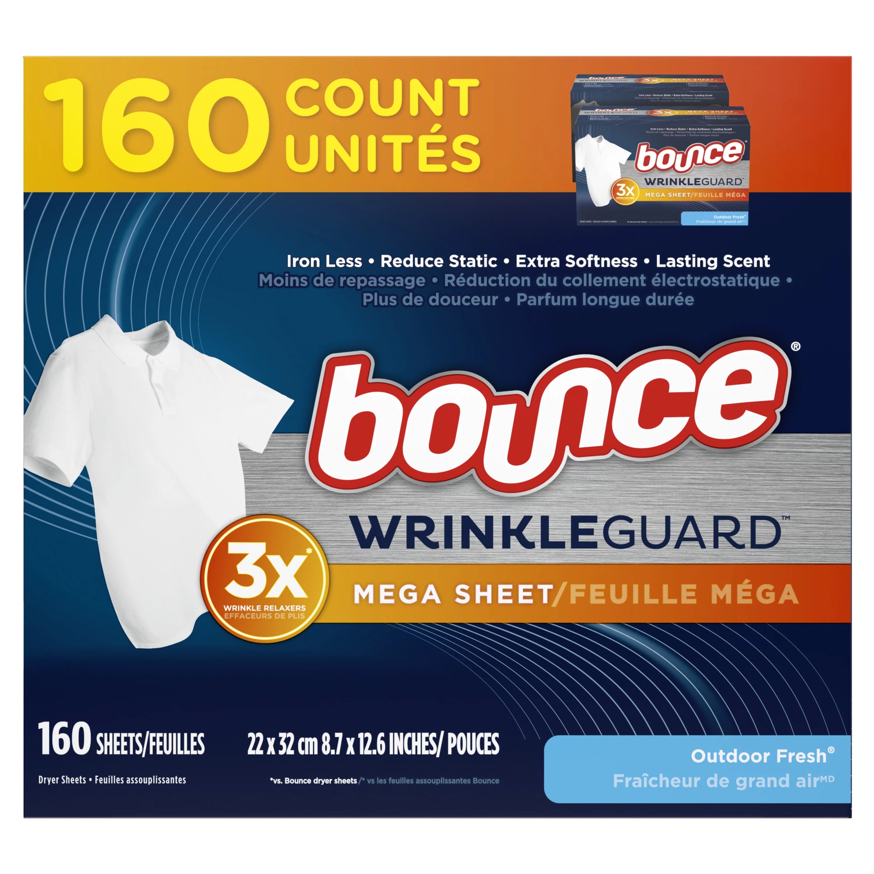 160 Count Dryer Sheets I8815