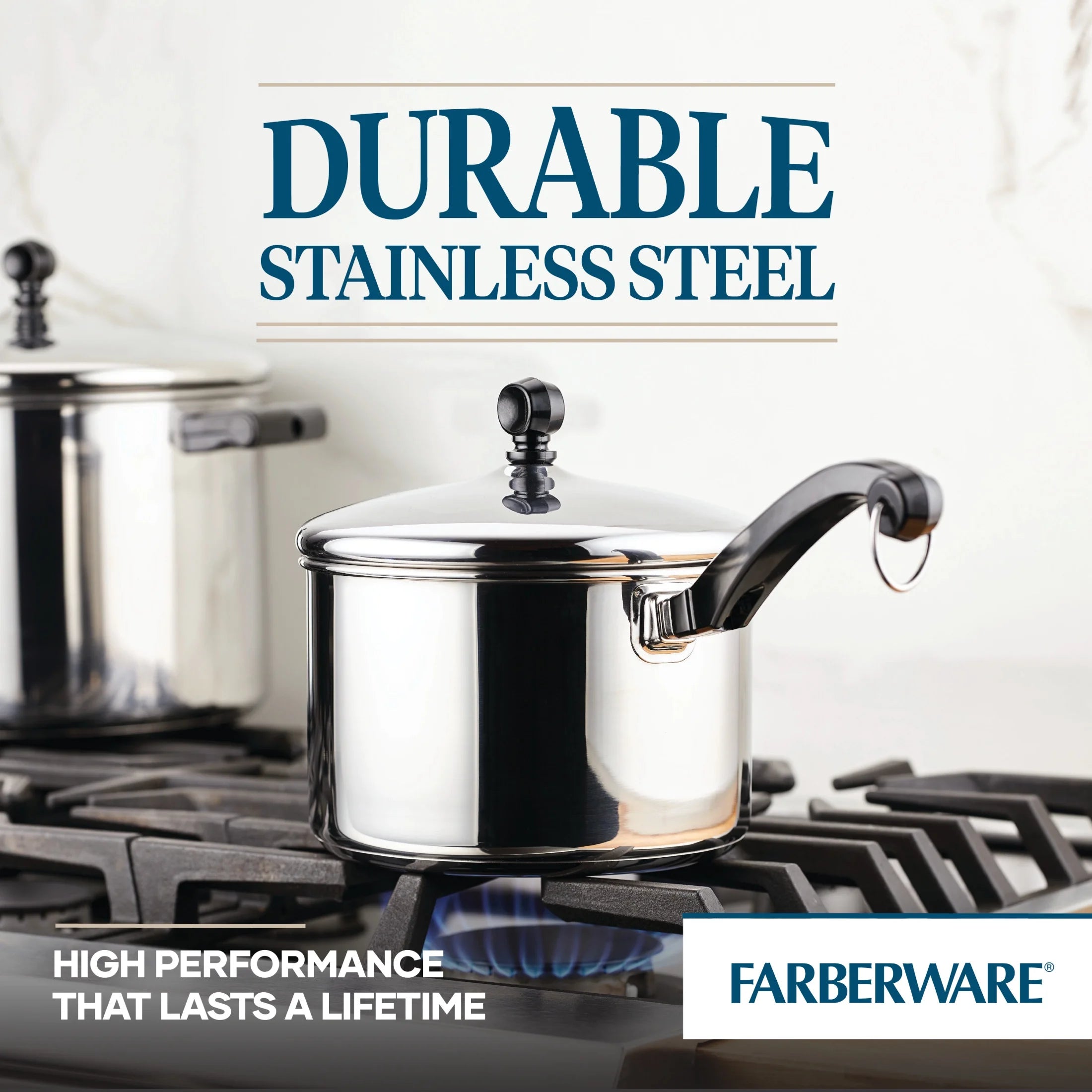 3-Quart Stainless Steel Saucepan with lid R345