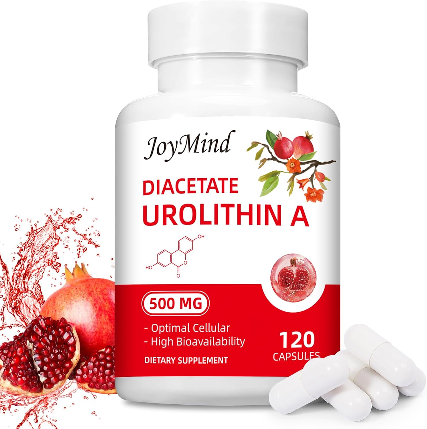 Urolithin A 500mg 120 Vegan Capsules A369735