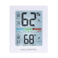 White 3 x 2.5 Inches Humidity Meter Hygrometer Indoor Digital Thermometer M518