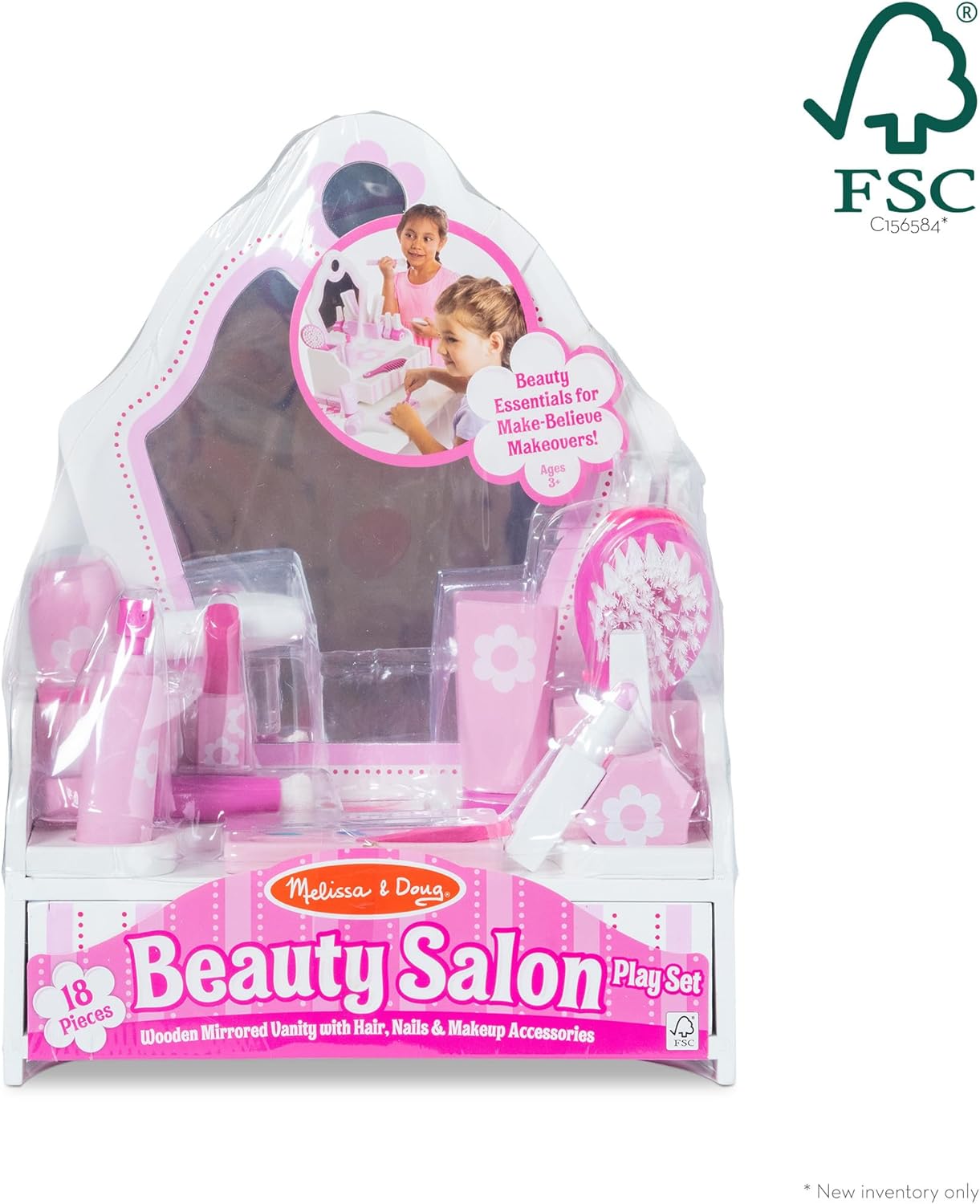 18 pcs Wooden Beauty Salon Play Set U3892