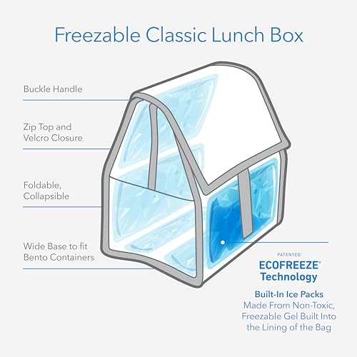 Gray Stripes Foldable Reusable Lunch Bag D300848