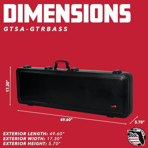 Molded Flight Case for Electric Guitars with TSA Locking Latch G113811