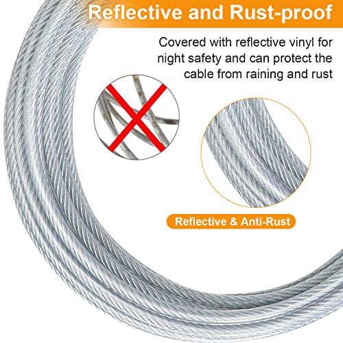50 ft Heavy Duty Dog Tie Out Cable with Spring Swivel Lockable Hook S90162