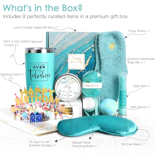 Bluish-Green Spa Gift Basket Set R48439