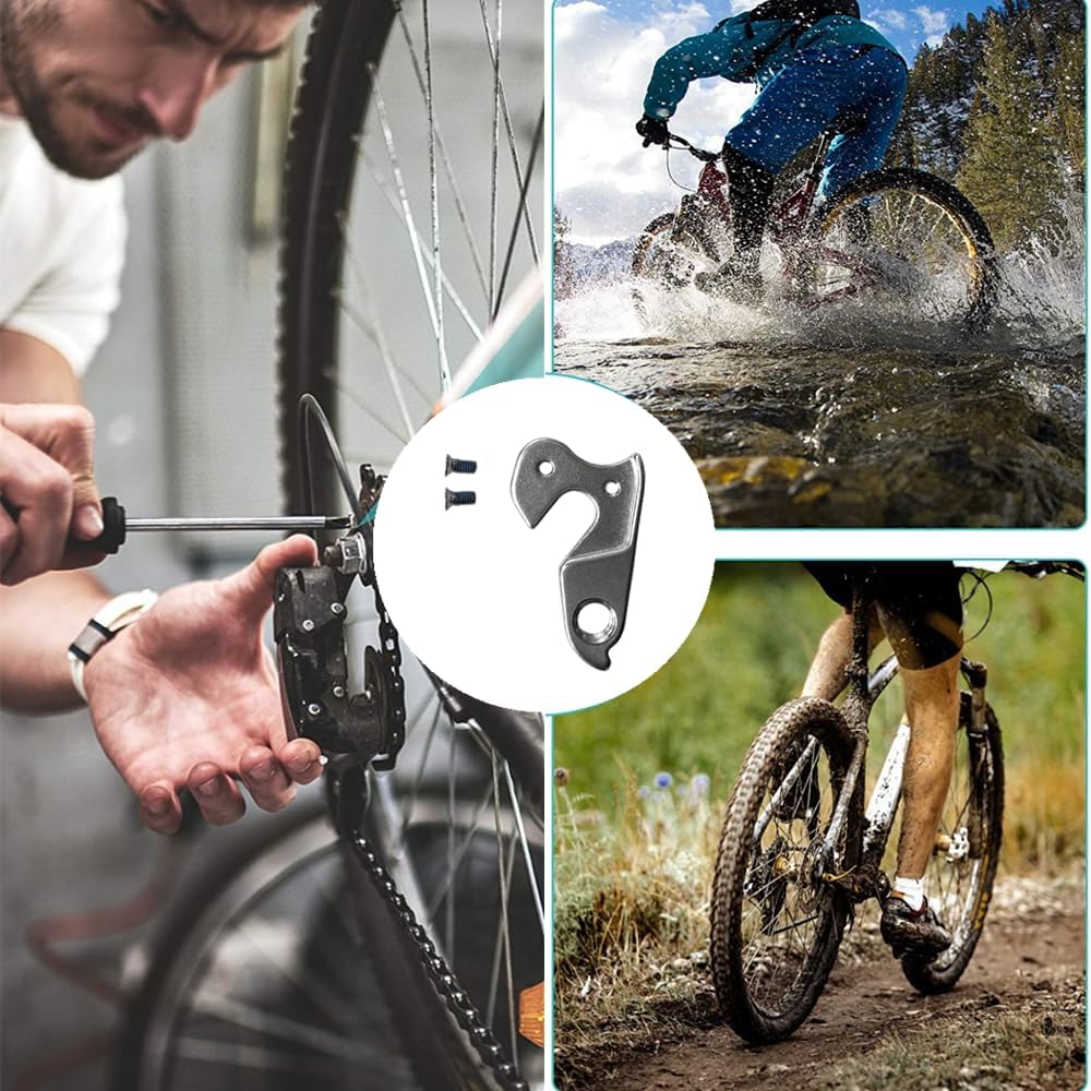 Silver 2 PCS Bike Rear Derailleur Hanger Y85092