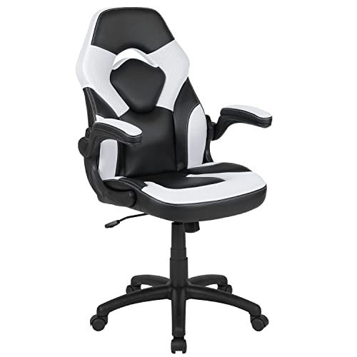 Red Gaming Desk and Blue Reclining Gaming Chair Set with Cup Holder and Headphone Hook P930277