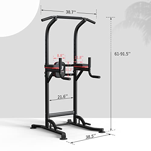 Pull Up Bar Power Tower Dip Station Workout Equipment T31790