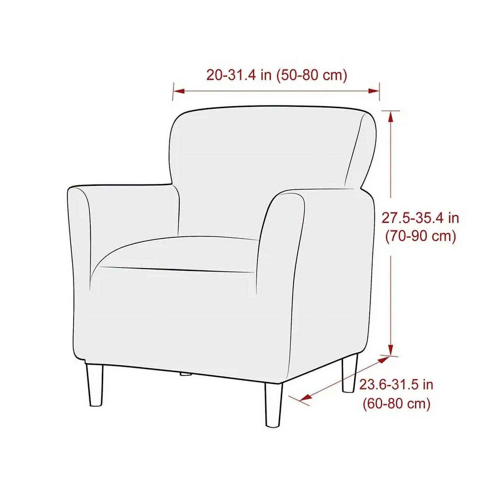 1-Piece Stretch Waterproof Sofa Chair Slipcovers Q426