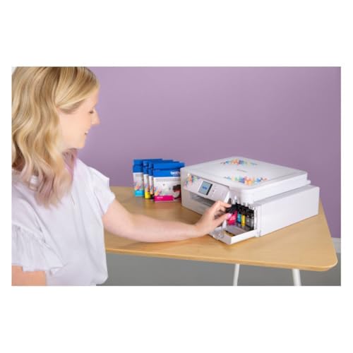 Sublimation Printer with 4-Color Sublimation Ink Cartridges and 100 Sheets Sublimation Paper E140955
