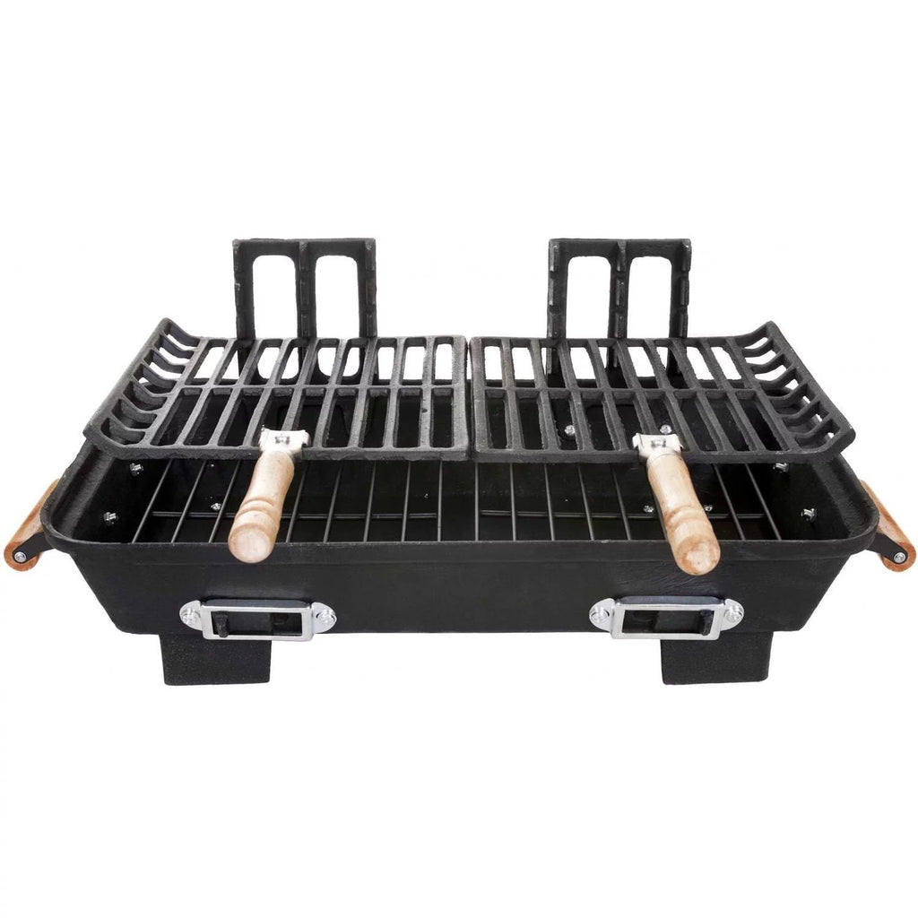 Cast Iron Hibachi Tabletop Charcoal BBQ Grill D689