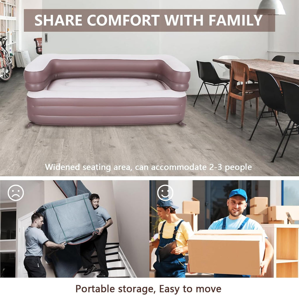 White Inflatable Sofa C93592