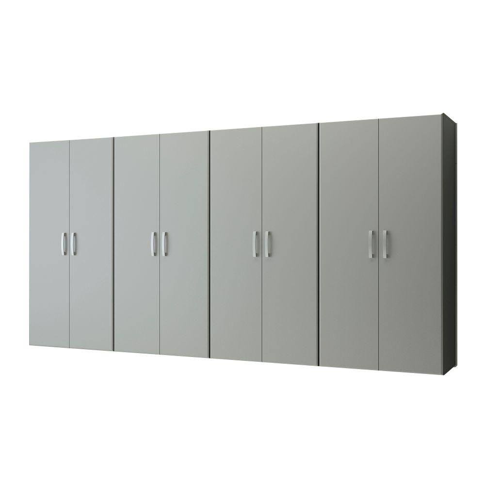 12 ft. Silver Jumbo Cabinet Storage Center O437