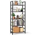 White 5 Tier Bookshelf T5703