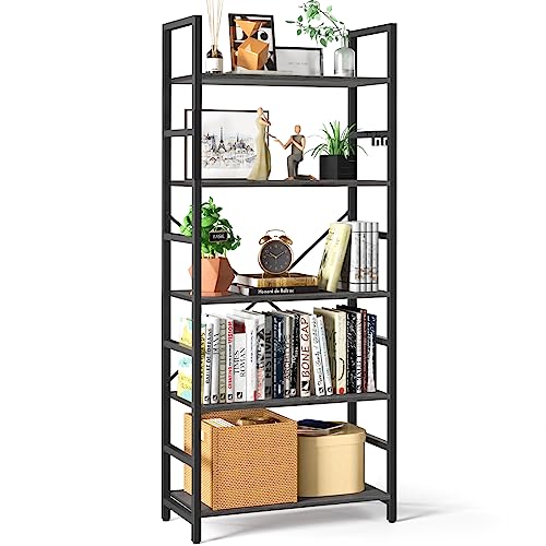 White 5 Tier Bookshelf T5703