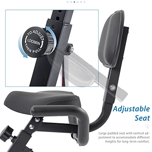 2 In 1 Recumbent and Upright Exercise Bike with Magnetic Resistance J435