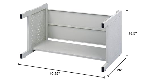 5 Drawer Light Gray Metal Flat File Cabinet J4489