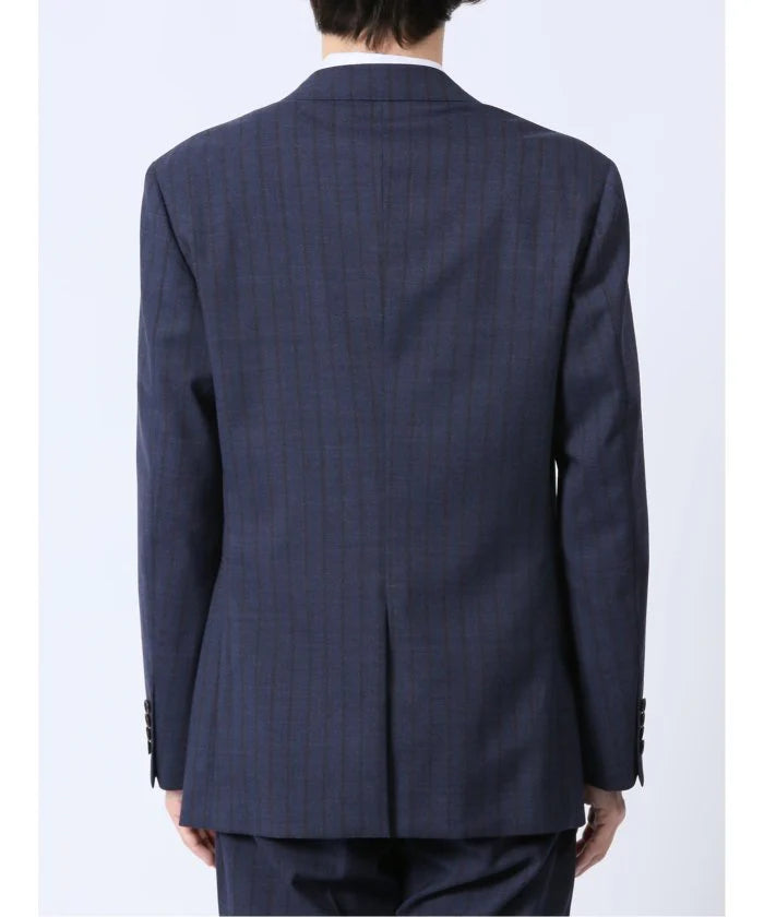 Navy Stripe Wool Blend 2-Button 2-Piece Suit F289937