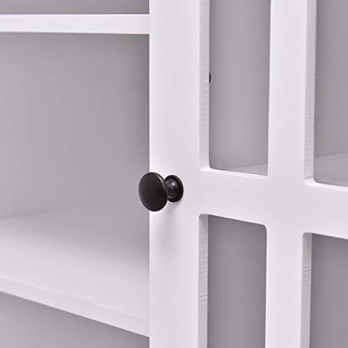 Brown Wood TV Stand Storage Cabinet R58119