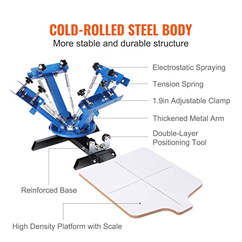 1 Color 1 Station Screen Printing Press, 21.2x17.7in D373