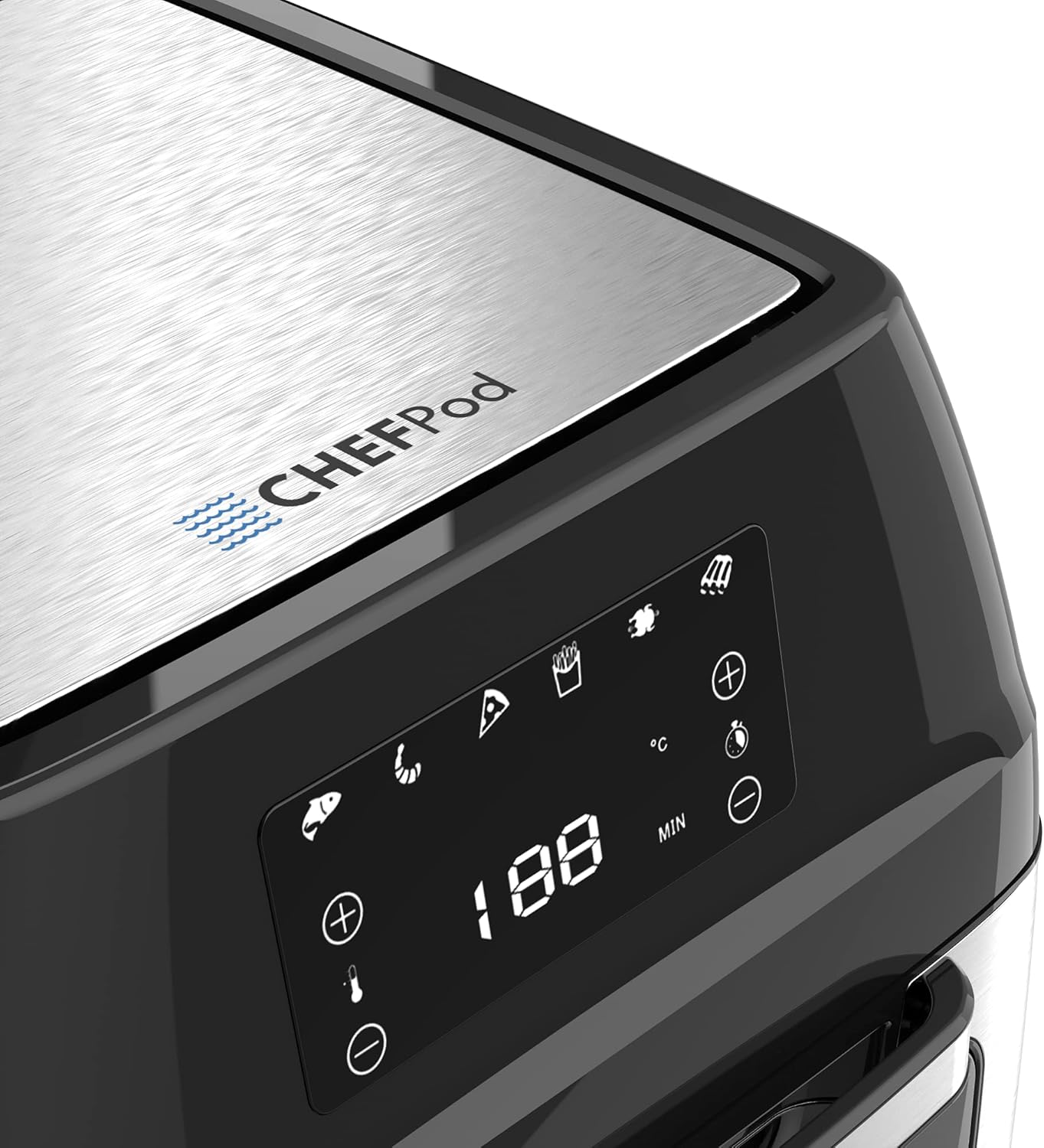 Black 12.7 Quart Air Fryer Oven with 18 Accessories T882