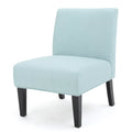 Light Blue Fabric Slipper Chair U688144