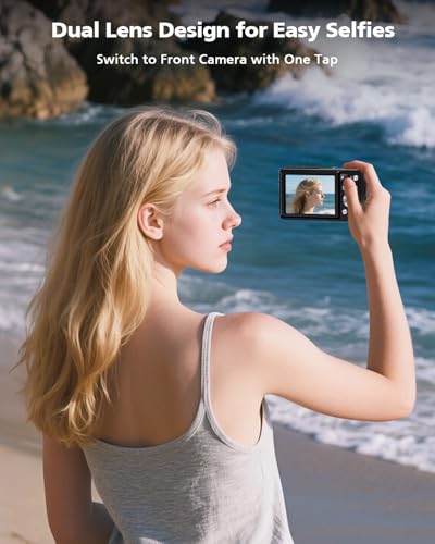 64MP Autofocus Compact Digital Camera with 32GB Card (White) U65935