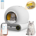 White Smart Self-Cleaning Litter Box 65L+9L Capacity K405