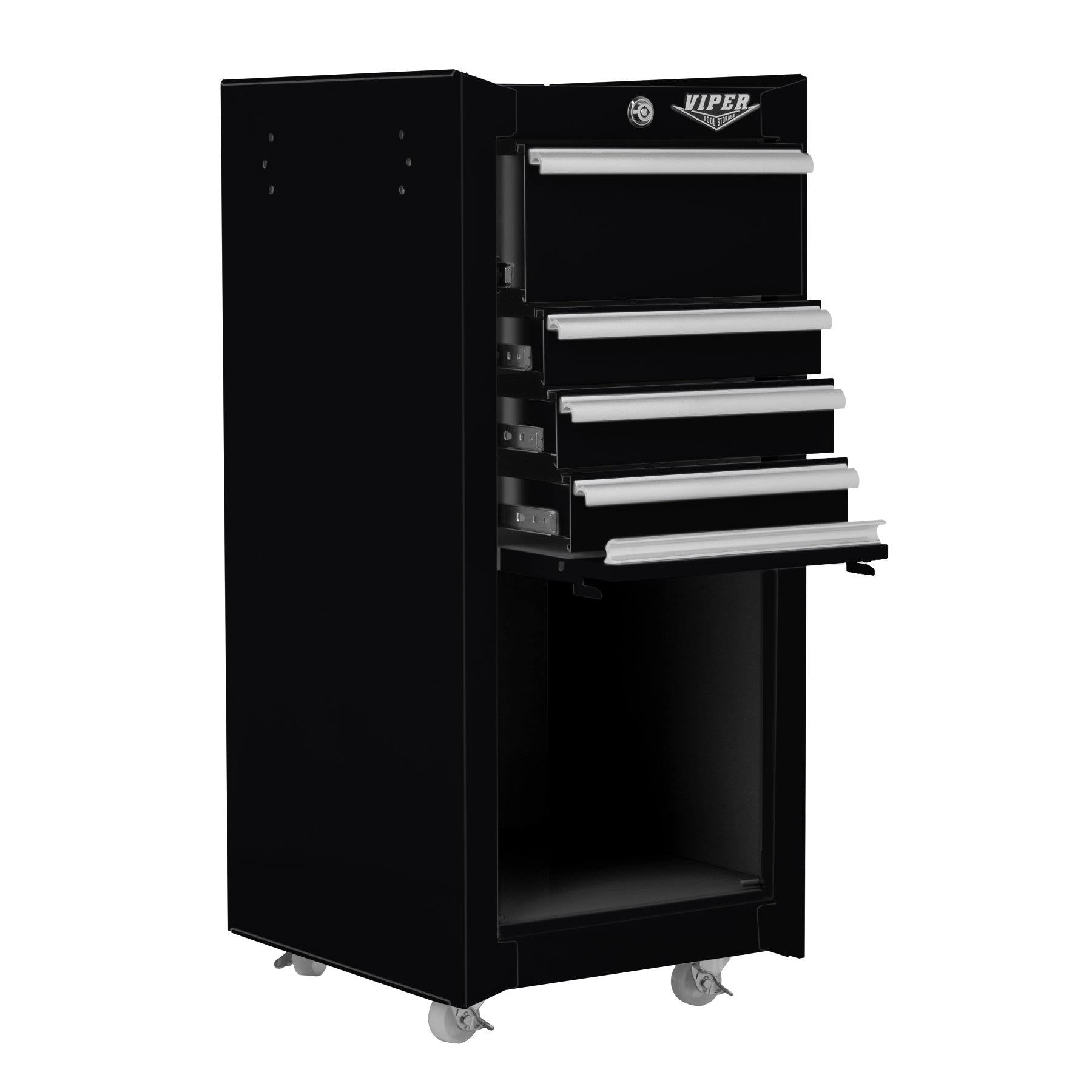 Black 4-Drawer Tool Cart Q1120
