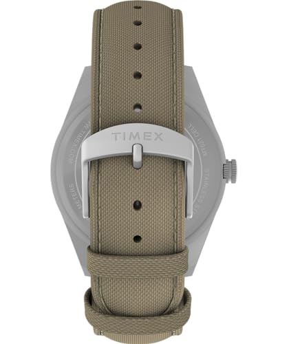Tan Strap Black Dial IP Steel Case Solar 43mm Watch G537