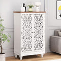 White 1 Door Wood Accent Cabinet K224
