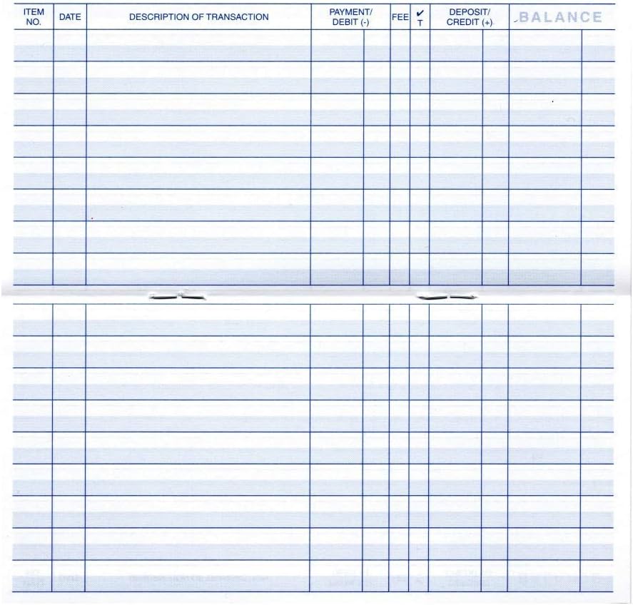 6 Pack 48 Page Transaction Registers Y962